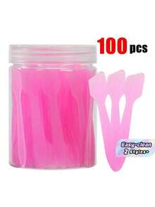 5/50/100Pcs Cosmetic Spatula, Makeup Spatula For Cream, Lotion & Skincare - Multi-Purpose Mini Applicator For Mixing Creams, Scooping From Jars & Scraping Containers - Multicolor - View 1