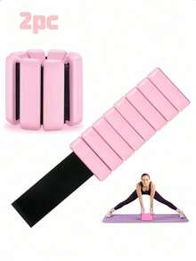 1 Pair 1 Lbs Adjustable Wrist Weights Ankle Weights Set Unisex Wearable Weighted Bands For Women Men Gym Exercise Yoga Pilates Walking Running Dance Aerobics Home Fitness Equipment - Multicolor - View 16