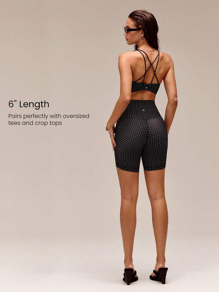 6" FeatherFit™ Country Crossover Anti-Slip Running Shorts Low Impact Cycling Gym Workout