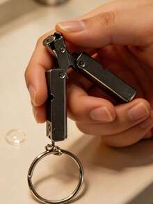Foldable Mini Nail Clipper, Portable Single Nail Cutter, Nail Trimming Tool - Silver - View 6