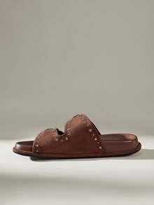 Solecia Ladies Commuter Fashion Versatile Daily Travel Casual Sandals - Coffee Brown - View 4