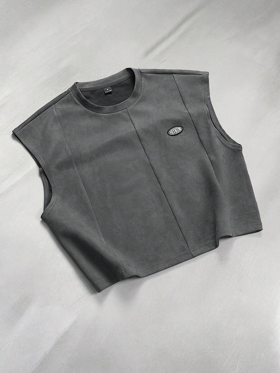 STYNVO Men's Fashionable Sleeveless Tank Top For Summer - Grey - View 1