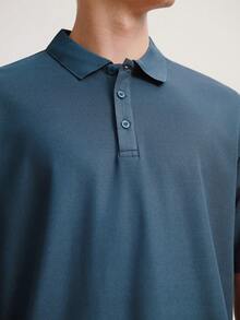 Driftmere 2026夏季男士男友風 Polo 衫－快乾絲般領口｜尺寸範圍 (XS-XXL)｜超輕量透氣，適合高爾夫/戶外/商務/休閒場合運動健身房鍛鍊 - 深灰色 - 查看 6