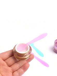 5/50/100Pcs Cosmetic Spatula, Makeup Spatula For Cream, Lotion & Skincare - Multi-Purpose Mini Applicator For Mixing Creams, Scooping From Jars & Scraping Containers - Multicolor - View 6