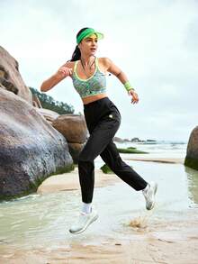 WanderVale Contrast Tape Outdoor Pants For Dailywear Sports - Black - View 6