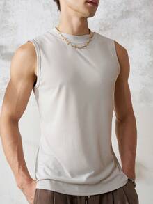 Airaco Camiseta de cuello alto acanalada estilo vintage para vacaciones de verano - Albaricoque - Ver 7
