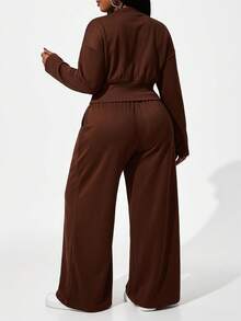 Slaydiva 秋冬新品/女款秋裝/萬聖節/秋季/冬季女裝 秋冬新品，女款秋冬裝，萬聖節，大尺碼女款居家套裝，女款秋裝 - 咖啡棕 - 查看 2
