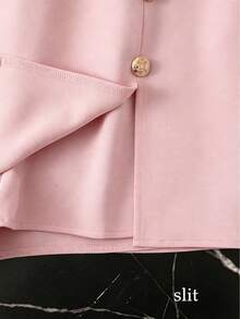 Franclia Women's Summer Elegant Commuter Solid Color Shorts - Pink - View 4