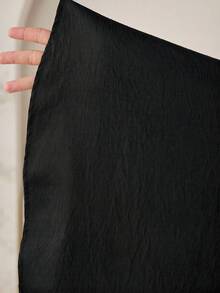 Veilorie Vestido de mujer talla grande - Negro - Ver 9