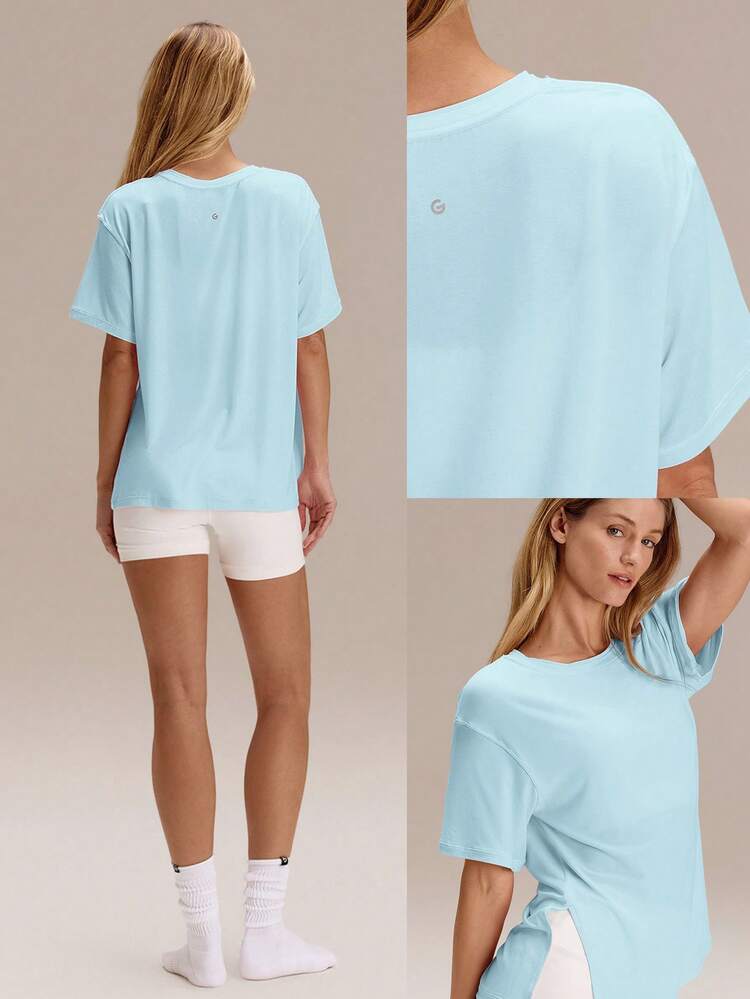 Modal Oversized Everymode Tee Daily Casual  Compression Shirt