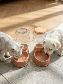 1pc 3.8l Large Capacity Automatic Pet Feeder And Water Dispenser For Dogs And Cats - multicolor - View 9