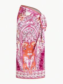 MOTF PREMIUM EXQUISITE ELEGANT ALL-OVER PRINT VACATION MULTI-FUNCTIONAL SWIMWEAR COVER-UP SCARF SKIRT - Multicolor - View 1