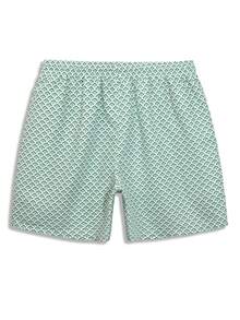 Manfinity Swimmode Men's Plus Size All-Over Print Beach Shorts Holiday / Vacation / Beach / Hawaii / Tropical / Swim /  Bathing - Green - View 7