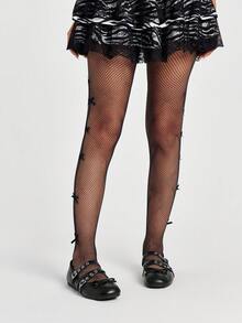 ROMWE Goth Scarpe da donna con suola piatta, chiuse, Mary Jane, in pelle piccola, nere, slip-on, mocassini, suola morbida, scarpe da uniforme giapponese JK, punta quadrata, fiocco, scarpe da ballo - Nero + pulsante. - Visualizzare 2