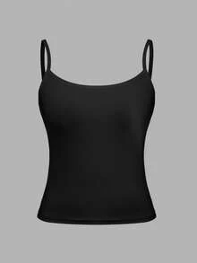 SHEIN Girlism 青少年女孩簡約舒適親膚緊身背心內衣2件組 - 彩色 - 查看 5
