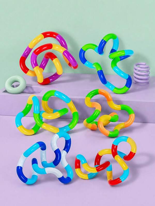 MINKOJA 1/2/3/5/8/10/12/18/25Pcs Sensory Toys For Autistic Adults Decompression Toys Twisting Toys Colors Can Be Freely Matched