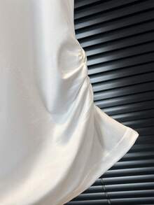 GlowEve 女款拼接牛仔效果印花休閒背心上衣 - 白色 - 查看 5