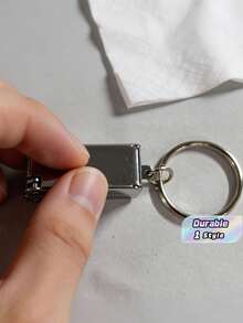 Foldable Mini Nail Clipper, Portable Single Nail Cutter, Nail Trimming Tool - Silver - View 1
