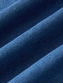GlowEve Vestido vaquero sin mangas con volantes bordados para mujer - Azul lavado medio - Ver 7