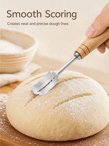 Stainless Steel Curved Bread Cutter And Dough Divider Tool 7-Piece Set - Multicolor - View 3