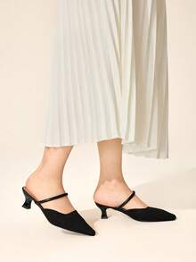CUCCOO BASICS Women's Fashion Versatile Commuter Pointed Toe Pumps - Black - View 6