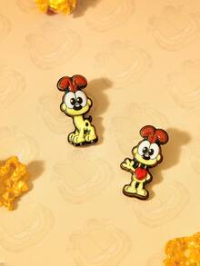 GARFIELD | SHEIN A Set Of New Creative Cartoon Animal Pattern Brooches, IP Joint Design, Cute Personalized, Simple And Generous, Can Also Be Used As Accessories, Suitable For Various Parties, Concerts, Festivals, Exquisite Gifts - Multicolor - View 6
