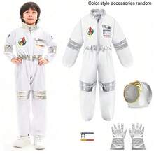 Astronaut Costume Set For Boys And Girls, Children Astronaut Costume, Roleplay Outfit Suit, Suitable For 3-10 Years Old Kids - Multicolor - View 13