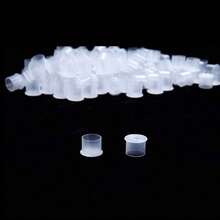 1000Pcs Tattoo Ink Cup Covers With Base, Disposable Tattoo Ink Cups, Tattoo Supply Set - Clear - View 9