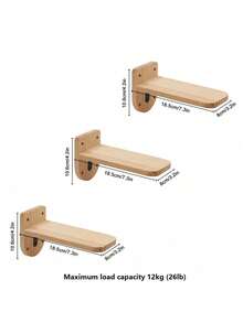 1 Set Wall Mounted Cat Climbing Frame And Perch Includes 1 Corner Cat Tree 3 Cat Steps Stable Cat Wall Shelves For Playing Climbing Jumping Non Slip Space Saving Indoor Living Room Home Cat Furniture - Apricot - View 2