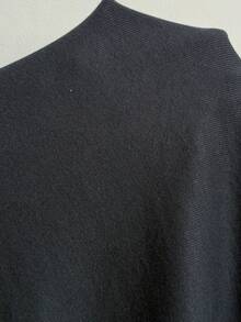 Easowa Curve 夏季休閒節慶金屬光澤亮片金色閃亮修身開衩長洋裝 - 黑色 - 查看 9