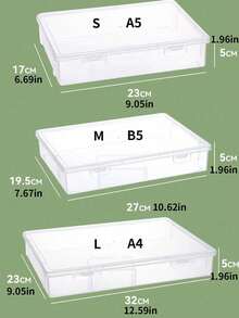 1/2PCS Large Capacity Clear Plastic Desk Organizer Pen Pencil Marker Crayon Holder Storage Box Caddy Container For School Office Home Students Teens Back To School Gift Supplies Must Haves - transparent - View 8