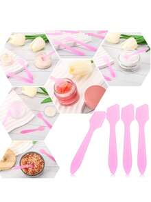 5/50/100Pcs Cosmetic Spatula, Makeup Spatula For Cream, Lotion & Skincare - Multi-Purpose Mini Applicator For Mixing Creams, Scooping From Jars & Scraping Containers - Multicolor - View 4