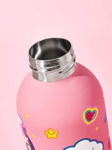 THE POWERPUFF GIRLS X SHEIN 500ml /16 Oz 真空保溫不鏽鋼杯，1個防漏蓋，適用於熱飲/冷飲，適用於大多數杯架 - 玫紅色 - 查看 5