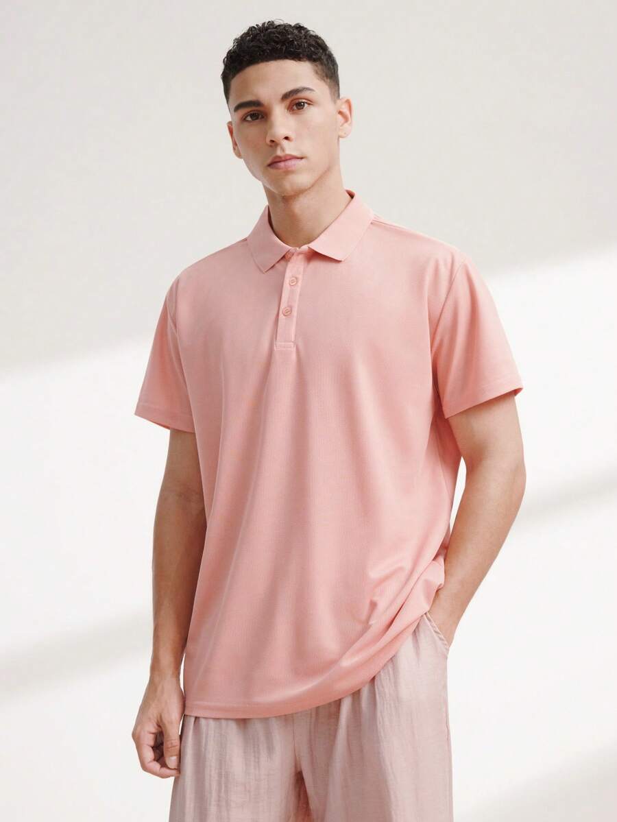 Driftmere 2026夏季男士男友風 Polo 衫－快乾絲般領口｜尺寸範圍 (XS-XXL)｜超輕量透氣，適合高爾夫/戶外/商務/休閒場合運動健身房鍛鍊