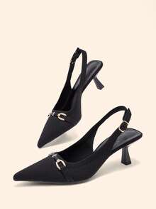 CUCCOO BASICS Women's Fashion High Heel Shoes - Black - View 4