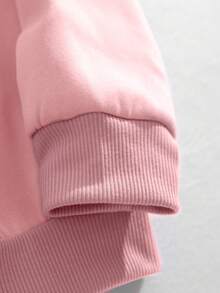 INAWLY Thermal Lined Crew Neck Sweatshirt,Long Sleeve Tops Graduation,Back To School,Graduation,Teacher For Women,Back To School Pullover Fall Sweatshirt - Baby Pink - View 5
