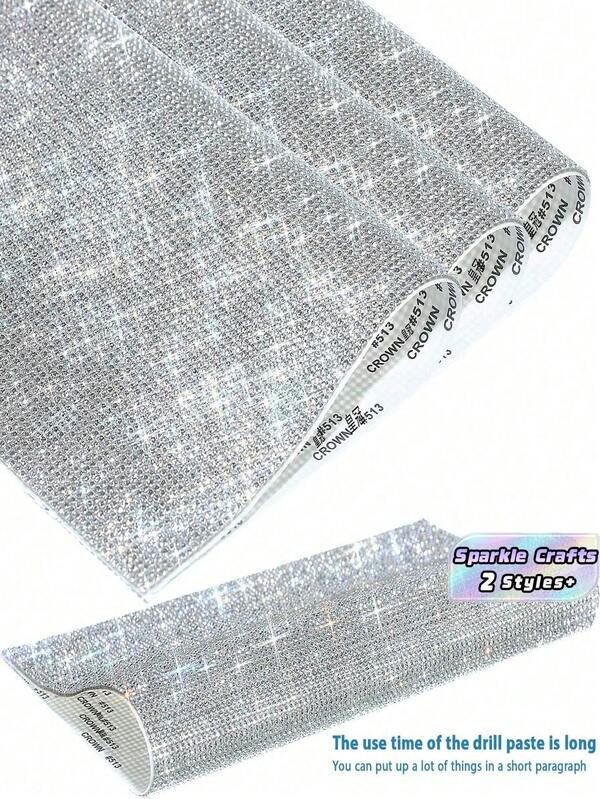 1 pieza Hoja de Bling con Rhinestones Autoadhesiva, Pegatinas de Cristal Brillante de Grado AAA para Decoración DIY en Coche, Muebles, Taza de Agua, Marco de Fotos, Brillo Alto, Fácil de Pelar y Pegar sin Residuos, Multiusos para Portátil, Funda de Teléfono, Scrapbooking, Tarjetas, Fiesta, Boda, Decoración del Hogar, Manualidades, Arte de Uñas, Regalo para Aficionados a las Manualidades