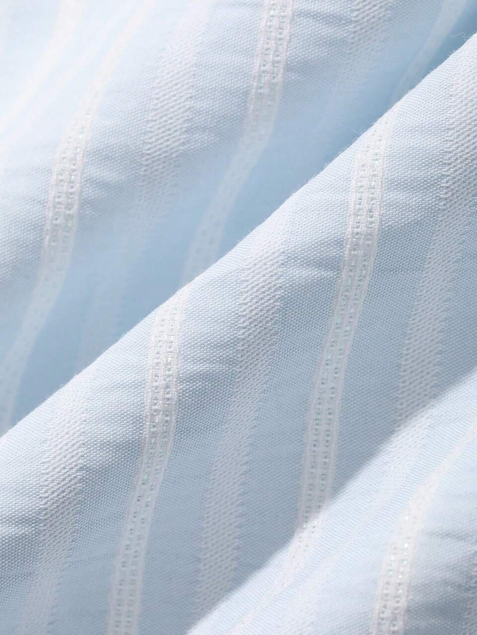 Spring Blue Striped Long Sleeve Men's Shirt Summer
