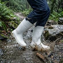 High Rubber Boot For Men's Rain, With Non-Slip Sole - Multicolor - View 2