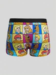 SCOOBY-DOO X SHEIN Young Boy Colorblock Cartoon Print Casual Daily Boxer Briefs - White - View 14