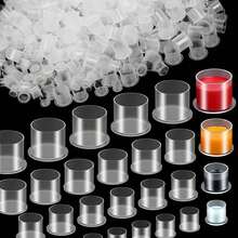 1000Pcs Tattoo Ink Cup Covers With Base, Disposable Tattoo Ink Cups, Tattoo Supply Set - Clear - View 10