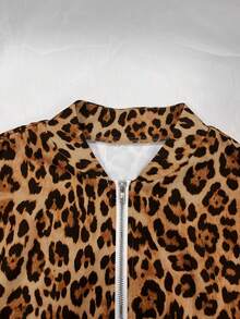 INAWLY Women's Spring/Autumn Daily Thin Short Baseball Jacket - Khaki - View 4