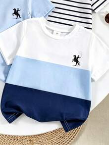 Souflis Souflis 小男孩 3 件組圖案 T-shirt，舒適時尚，適合春夏季休閒穿著 - 彩色 - 查看 3