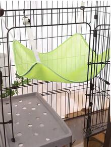 1PC 4 Seasons Pet Hammock Breathable Mesh Cat Bed Summer Hanging Bed For Cage Adjustable Cat Swing Hanging Pouch Small Animal Sleeping Nest - one-size - View 2