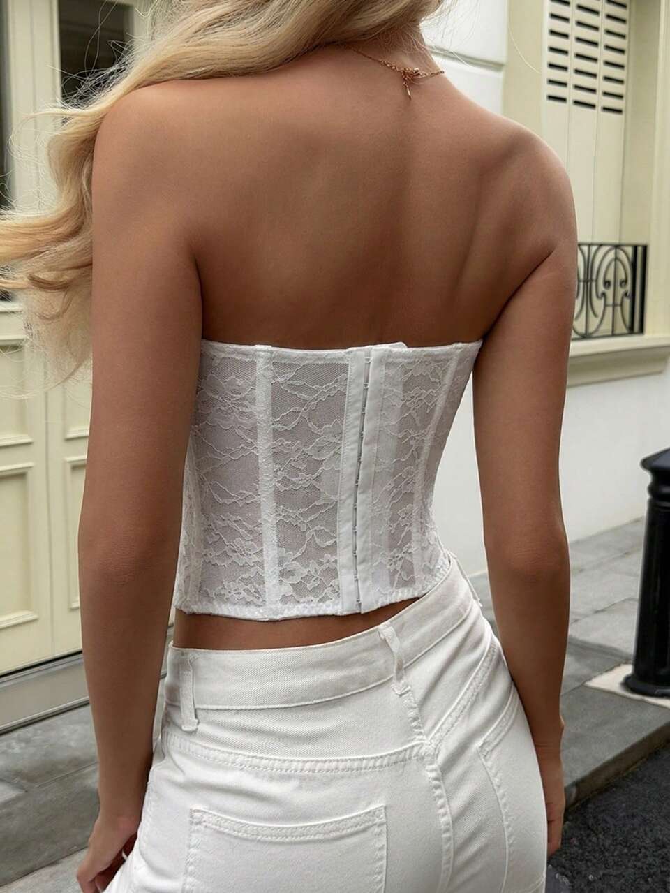 Women's Sexy Lace Bandeau Top Summer