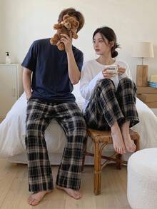 DAZY Men's Plaid Multi-Color Casual Home Pants, Spring & Summer, Fall Pajama, Winter - Multicolor - View 5