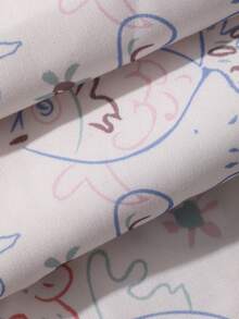DAZY Conjunto de 2 piezas para mujer con camisola y pantalones de pierna recta y ancha con estampado floral pequeño en todo el diseño, estilo casual de vacaciones para chica hot, blanco - Blanco - Ver 3