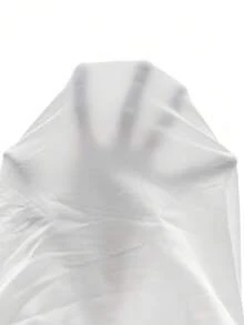 SHEIN SXY Mono fruncido bajo con fruncido de espalda abierta de cuello halter - Blanco - Ver 8