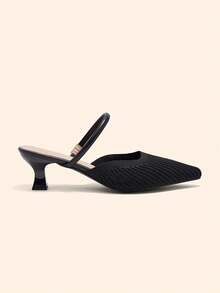 CUCCOO BASICS Women's Fashion Versatile Commuter Pointed Toe Pumps - Black - View 7