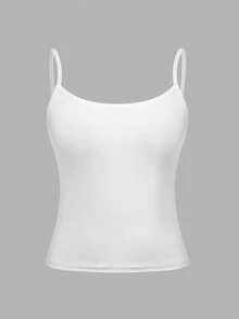 SHEIN Girlism 青少年女孩簡約舒適親膚緊身背心內衣 2件/組 - 彩色 - 查看 3